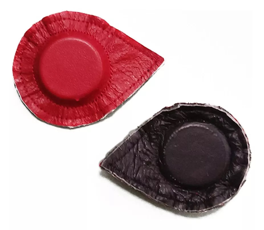 Par Imanes Ferrita 29x8 Mm Piel Forrados Para Biomagnetismo