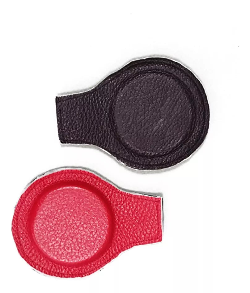 Par Imanes Ferrita 54x8 mm Galleta Forro Piel Biomagnetismo